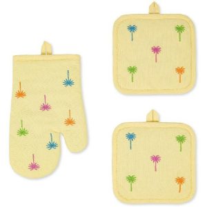 Coincasa Set Of 2 Pot Holders And A Kitchen Glove. – 7410358  |  Kitchen Linen Kitchen Linen Kitchen Linen