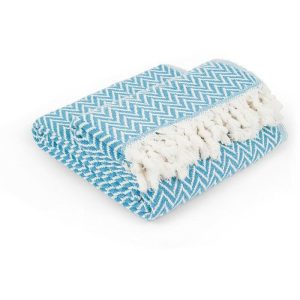 Coincasa Throw In Recycled Cotton, Yarn Dyed – 7411367  |  Blankets & Throws Blankets & Throws Blankets & Throws