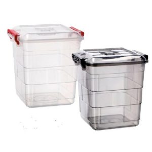 Cont W Cover Plast 25X26x28h 2C  |  Storage Baskets & Boxes Household Goods Storage Baskets & Boxes