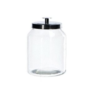 Container Glass Metal Lid 16Cm X H23cm  |  Food Storage Food Storage Clear