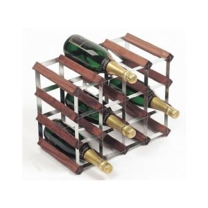 Dark Pine 16 Bottles Wine Rack  |  Racks, Holders & Trollies Kitchenware Oak