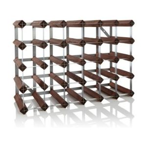 Dark Pine 30 Bottles Wine Rack  |  Racks, Holders & Trollies Kitchenware Oak