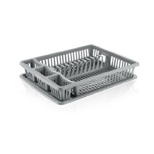 Dish Drainer 46.5X37cm Grey  |  Dish Drainers & Accessories Dish Drainers & Accessories Dish Drainers & Accessories