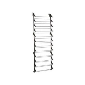 Door Shoe Rack 36 Pairs Black  |  Shoe Racks & Cabinets Household Goods Black