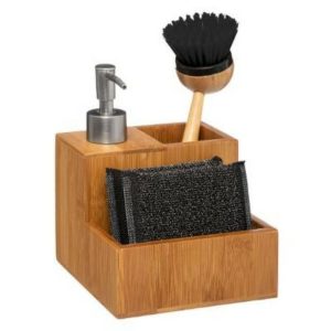 Five Simply Smart Bamboo Dispenser + Sponge+ Bru  |  Miscellaneous Kitchenware Kitchenware Miscellaneous Kitchenware