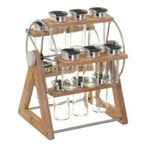 Five Simply Smart Spice Rack X15 +Wheel  |  Racks, Holders & Trollies Kitchenware Natural