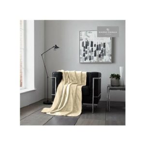 Flannel Sherpa Throw 150X200 Cream  |  Blankets & Throws Blankets & Throws Blankets & Throws