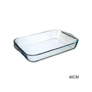 Glass Rectangle Dish 40Cm X 25Cm  |  Dishes & Casseroles Dishes & Casseroles Clear