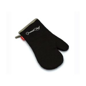 Grandchef Oven Mitten Black  |  Kitchen Linen Kitchen Linen Black