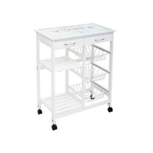 Gustaf Wht Trolley  |  Racks, Holders & Trollies Kitchenware Racks, Holders & Trollies