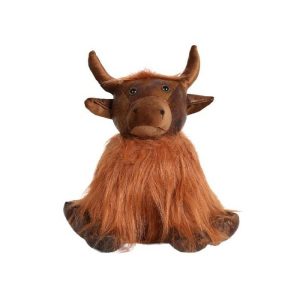 Highland Cow Door Stop 27Cm X 31Cm  |  Houseware Household Goods Brown