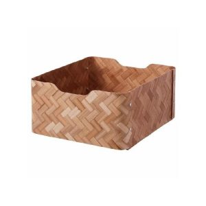 Ikea Bullig Box Bamboo/Brown 32X35x16cm  |  Storage Baskets & Boxes Household Goods Brown