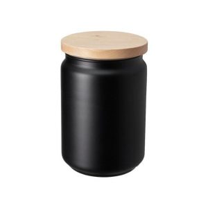 Ikea Eklatera Black, Jar With Lid  |  Food Storage Food Storage Food Storage