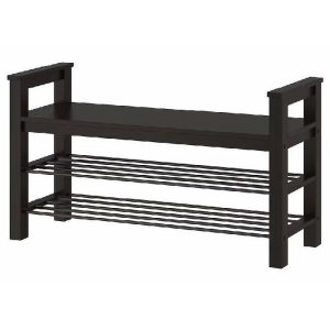 Ikea Hemnes Bench/Shoe Stor 85X32 Black-Brown,  |  Shoe Racks & Cabinets Household Goods Black