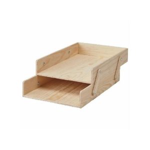 Ikea Klammemacka Letter Tray Naturalplywood  |  Storage Baskets & Boxes Household Goods Natural