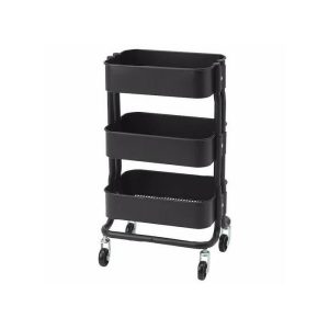 Ikea Rashult Serving Trolley  Black 28X38x65cm  |  Racks, Holders & Trollies Kitchenware Black