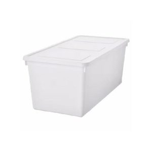 Ikea Sockerbit Box With Lid White 38X76x30 Cm  |  Storage Baskets & Boxes Household Goods Storage Baskets & Boxes