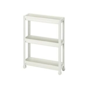 Ikea Vesken Trolley White 54X18x71cm  |  Racks, Holders & Trollies Kitchenware Racks, Holders & Trollies