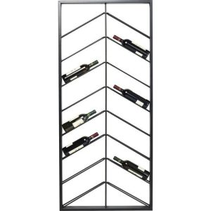 Kare Bistro Double Wall Wine Shelf Black  |  Racks, Holders & Trollies Kitchenware Black