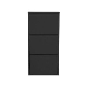 Kare Shoe Container Caruso 3 Black  |  Shoe Racks & Cabinets Household Goods Black