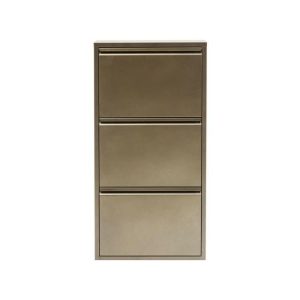 Kare Shoe Container Caruso 3 Bronze  |  Shoe Racks & Cabinets Household Goods Bronze