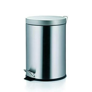 Kela Pedal Bin Matt Silver – 18172  |  Bins & Liners Bins & Liners Bins & Liners