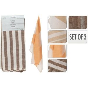 Kitchen Towel Set 3Pcs 9Ass  |  Kitchen Linen Kitchen Linen Kitchen Linen