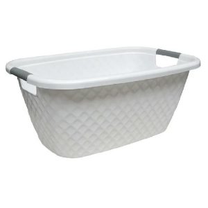 Laundry Basket White  |  Laundry & Ironing Accessories Household Goods Laundry & Ironing Accessories