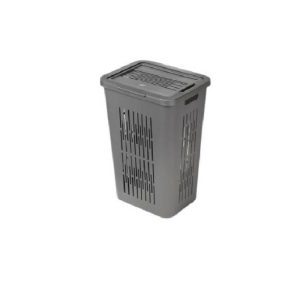 Laundry Hamper Bella 60 Ltr  |  Laundry & Ironing Accessories Household Goods Grey