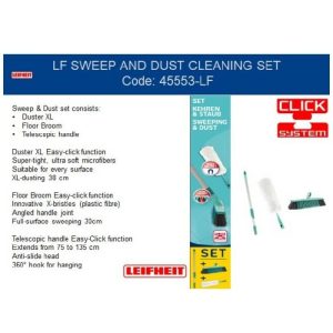 Leifheit Sweep & Dust Cleaning Set Green  |  Cleaning Cleaning Cleaning