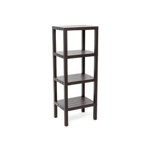 Lombok Rect Rack 4 Levels Brown  |  Houseware Household Goods Brown