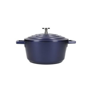 Masterclass Cast Aluminium Casserole Dish 2.5L Metallic Blue  |  Dishes & Casseroles Kitchenware Blue