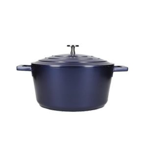 Masterclass Cast Aluminium Casserole Dish 4L Metallic Blue  |  Dishes & Casseroles Dishes & Casseroles Blue