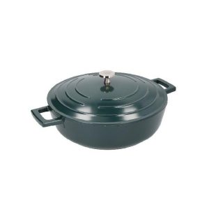 Masterclass Cast Aluminium Shallow Casserole Dish 4L Hunter Green  |  Dishes & Casseroles Dishes & Casseroles Dishes & Casseroles