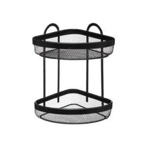 Mayaj Corner Shelf  |  Racks, Holders & Trollies Kitchenware Black