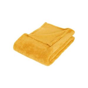 Microfiber Throw Ocher 125X150  |  Blankets & Throws Blankets & Throws Blankets & Throws