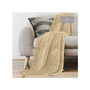 Mink Fur Throw 150X200 Biscuit  |  Blankets & Throws Blankets & Throws Blankets & Throws