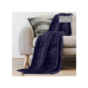 Mink Fur Throw 200X240 Blue  |  Blankets & Throws Blankets & Throws Blankets & Throws