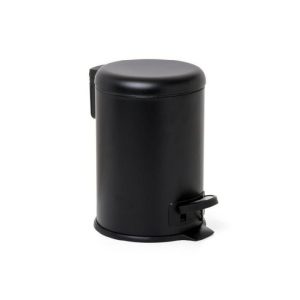 Nordic Pedal Bin 3Lt Black  |  Bins & Liners Bins & Liners Bins & Liners