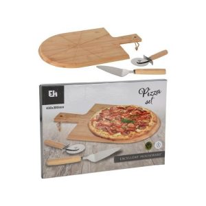 Pizza Cuttingboard Set Bamboo 3 Pieces  |  Miscellaneous Kitchenware Kitchenware Miscellaneous Kitchenware