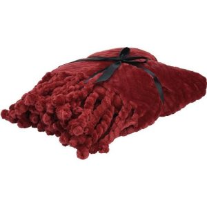 Plaid Tassel 130X150cm Red  |  Blankets & Throws Blankets & Throws Blankets & Throws