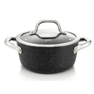 President Casserole Stone With Cover 18Cm  |  Pots, Lids & Pans Kitchenware Black