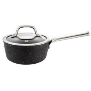 President Saucepan Stone With Cover 16Cm  |  Pots, Lids & Pans Kitchenware Black