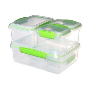 Promo Promo Sistema Fresh Set Of 6 Storage Boxes Green 2X200ml – 2X400ml – 1X1l – 1X2l  |  Food Storage Food Storage Food Storage