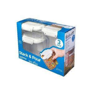 Promo Sistema Bake It 3-Piece Set Storage Boxes Stack & Pour  |  Food Storage Food Storage Food Storage