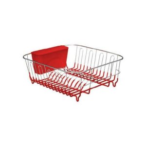 Pvc&Chromed Dishdrainer Red  |  Dish Drainers & Accessories Dish Drainers & Accessories Dish Drainers & Accessories