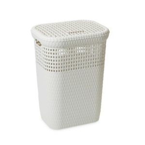 Rattan Laundry Basket White  |  Laundry & Ironing Accessories Household Goods Laundry & Ironing Accessories