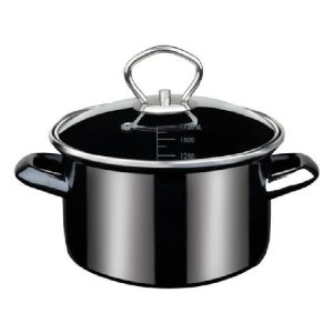 Roasting Pot 16 Cm With Lid 46532  |  Pots, Lids & Pans Kitchenware Black