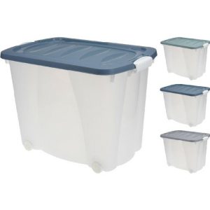 Rollerbox 60Ltr 3Ass Clr  |  Storage Baskets & Boxes Household Goods Storage Baskets & Boxes