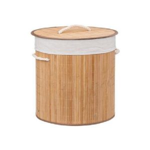 Round Bamboo Laundry Basket 48  |  Laundry & Ironing Accessories Household Goods Laundry & Ironing Accessories